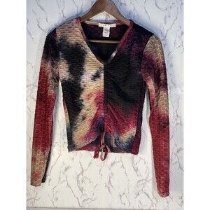 Eye Candy Honey Comb Women’s Scrunch Blouse Size Medium